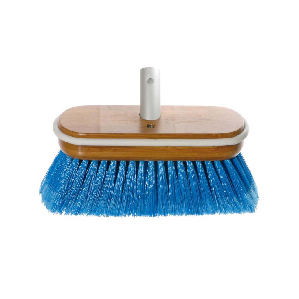 Krtača Deluxe iz bambusa s srednje trdimi ščetinami modre barve