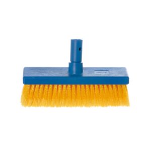 Plastična krtača z mehkimi ščetinami rumene barve